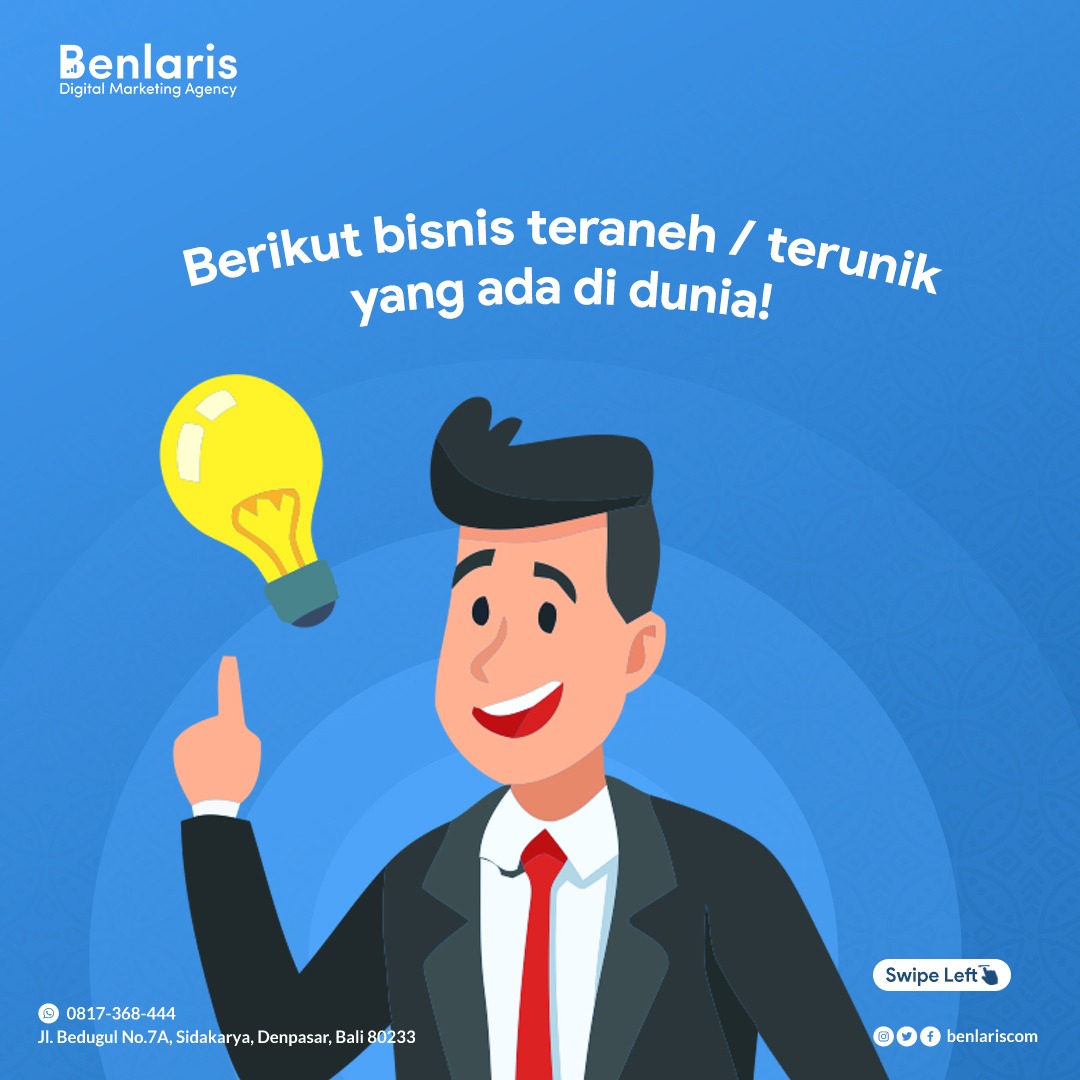 ilustrasi bisnis teraneh dan terunik di dunia!